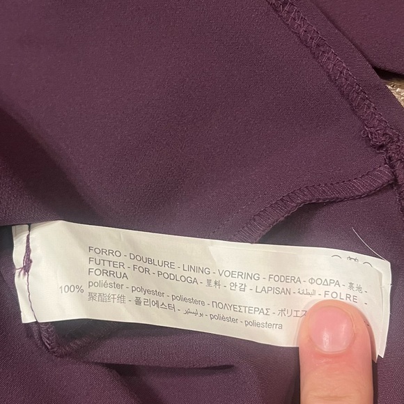 Zara Purple Tie Skirt‎ Size M - Picture 6 of 9